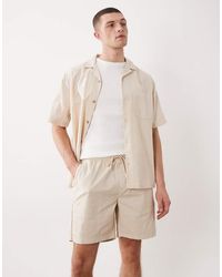 River Island - Cargoshort Met Elastische Taille - Lyst