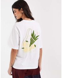 Vero Moda - Lemon And Tulips Graphic T-shirt - Lyst