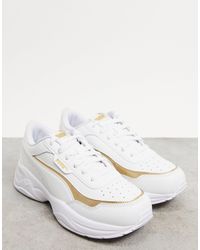 puma cilia chunky trainers black