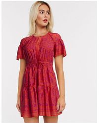 whistles devina henna print midi dress