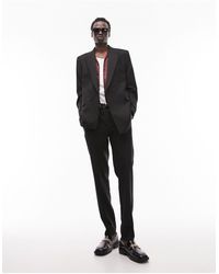 TOPMAN - Slim Warm Handle Suit Trouser - Lyst