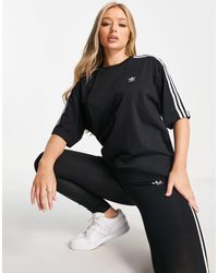 adidas originals tlrd three stripe duster coat in black