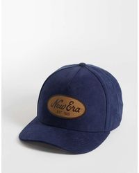 KTZ - 9Forty Script Logo Patch Faux Suede Cap - Lyst