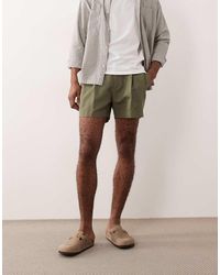 ASOS - Tailored Linen Rich Wide Shorts - Lyst