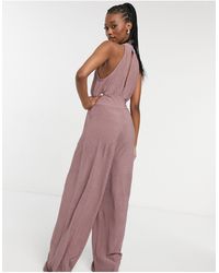 halter top white jumpsuit