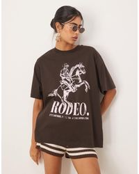ASOS - Oversized T-shirt With Rodeo Graphic - Lyst