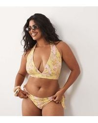 ASOS - Asos Design Curve Sarah Scarf High Leg Tie Side Bikini Bottom - Lyst