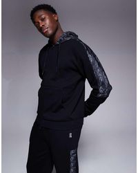 EA7 - Armani Zip Hoodie Co-Ord With Logo Tape Detail - Lyst