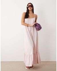 Gina Tricot - Pure Cotton Flowy Strappy Maxi Dress - Lyst