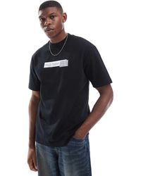 Fred Perry - Camiseta Negra Con Logo Estampado Archive De - Lyst
