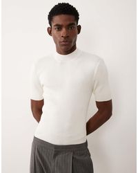 ASOS - Essential Muscle-Fit Fine-Rib Knit Turtle-Neck - Lyst