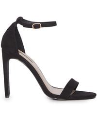 Miss Selfridge Barely There Heeled Sandals - Black