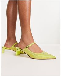 Charles & Keith - Scarpe con tacco decorate color lime - Lyst