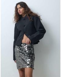 ONLY - Sequin Mini Skirt - Lyst