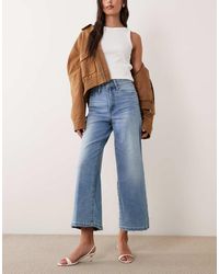 GOOD AMERICAN - Good Waist Soft Tech Palazzo Cropped Jeans - Lyst