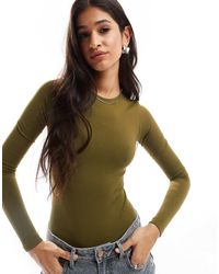 ASOS - Seamless Sculpting Long Sleeve Crew Neck Bodysuit - Lyst