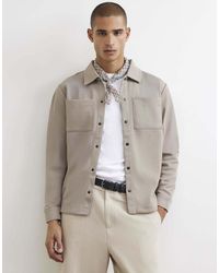 River Island - Slim Fit Pique Double Pocket Jacket - Lyst