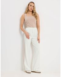 Long Tall Sally - Side Stripe Wide Leg Trousers - Lyst