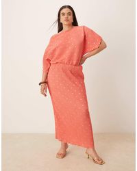 Never Fully Dressed - Tilly Off Shoulder Plisse Midaxi Dress - Lyst