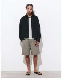 Pull&Bear - Bermuda Short Met Elastische Tailleband - Lyst