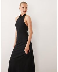 ASOS - Halter Trapeze Midi Dress - Lyst