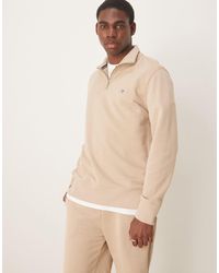 GANT - Shield Logo Half Zip Sweatshirt - Lyst