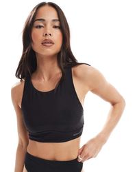 Speedo - Swim Tops High Neck Bikini Crop Top - Lyst