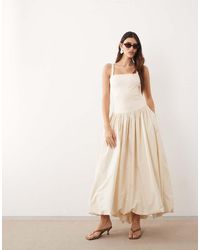 ARRANGE - Premium Getailleerde Jurk Met Pofzoom - Lyst