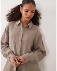 Jdy - Loose Fit Cheesecloth Shirt - Lyst
