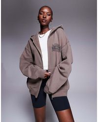 Good For Nothing - Oversized Zip Through Hoodie - Lyst