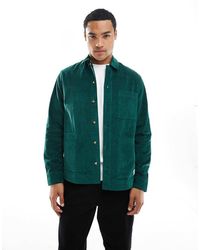 ASOS - Corduroy Overshirt With Badge - Lyst