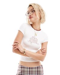Motel - – knapp geschnittenes t-shirt - Lyst