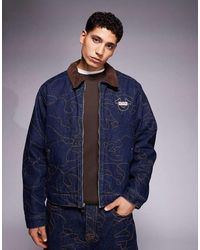 TRUE RELIGION - Dropped Shoulders Embroidered Workwear Jacket - Lyst