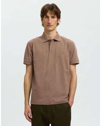 SELECTED - Polo Color Gocce Di Cioccolato - Lyst