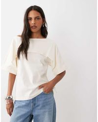 ASOS - Short Sleeve Cape Top - Lyst
