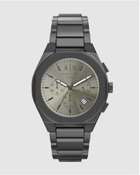 ARMANI EXCHANGE - Sync Chronograph Gunmetal Stainless Steel Watch, Ax4296 - Lyst