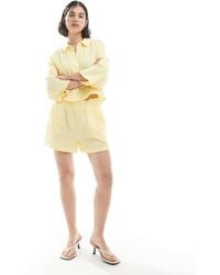 Vero Moda - Textured Shorts Co-Ord - Lyst