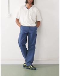 Timberland - – rindge – carpenter-hose aus gewaschenem canvas - Lyst