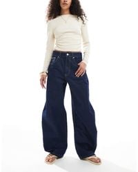ASOS - High Waisted Barrel Leg Jean - Lyst