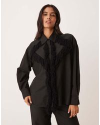 Ghospell - Georgie Fringed Shirt - Lyst
