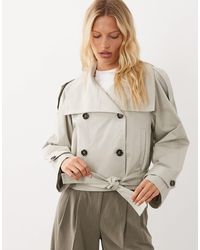 Mango - Cropped Trench - Lyst