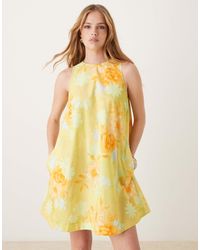 ASOS - Shift Mini Dress With Pockets - Lyst