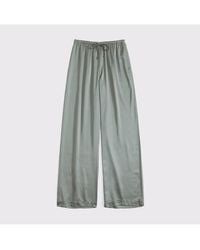 Abercrombie & Fitch - Gemma Satin Wide Leg Pull-On Pant - Lyst