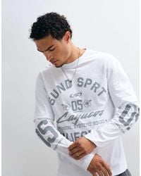 ASOS - Double Layer Relaxed T-shirt With Text Graphic - Lyst