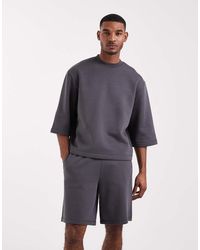 ASOS - Relaxed Short Sleeve Sweatshirt - Lyst