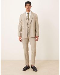 ASOS - – strukturierte slim-fit-anzughose - Lyst