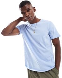 Brave Soul - T-shirt à manches courtes et ourlet brut - clair - Lyst