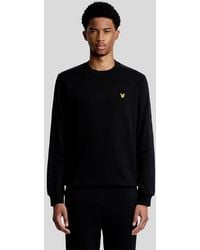 Lyle & Scott - Mid Layers Jacquard Tape Crew Neck - Lyst