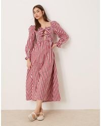 Glamorous - Bow Front Maxi Dress - Lyst