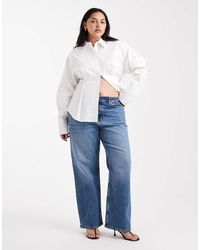 ASOS - Asos design curve - jean droit stretch confortable - moyen authentique - Lyst